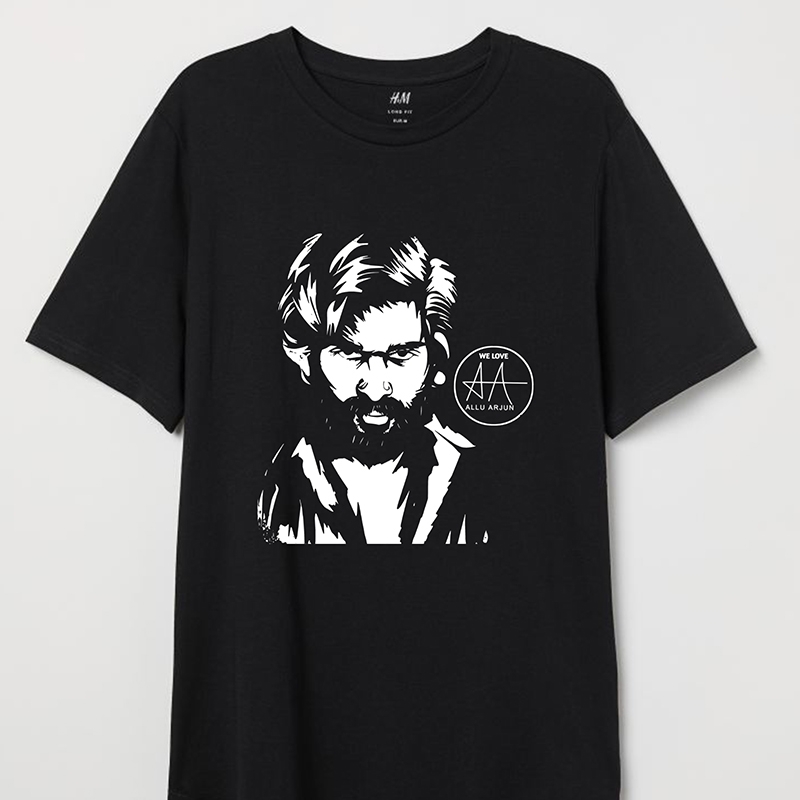 Pdlprint Allu Arjun T Shirt Graphic Print Unisex T Shirt alluarjunonline Tees